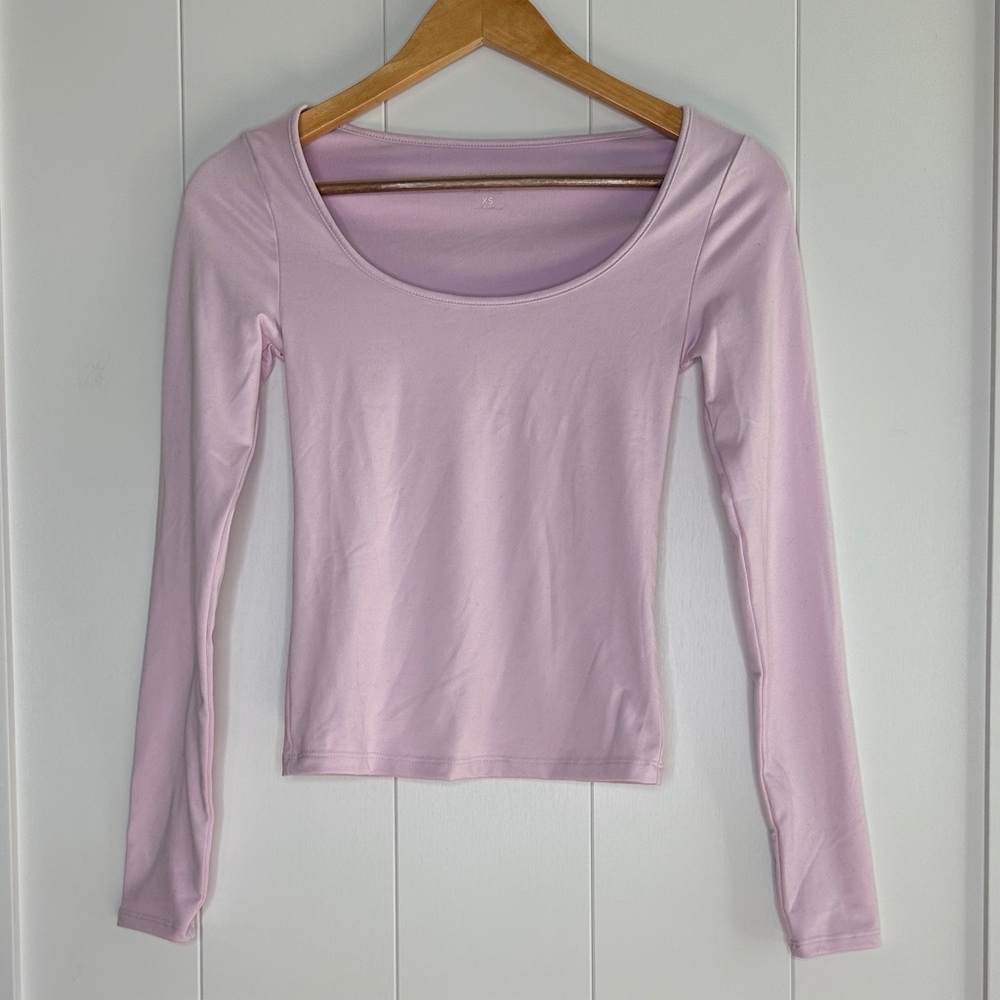 Aeropostale Soft Pink Long Sleeve Tee Size XS
